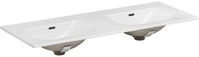 Závěsná skříňka Iconic Sky se zápustným umyvadlem 120 cm bílá