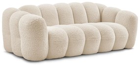 Béžová pohovka z textílie buklé 232 cm Hippolyte – Bobochic Paris