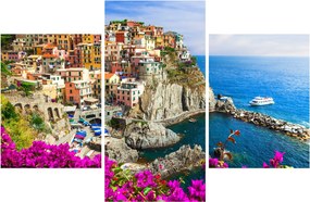 Obraz - Talianska dedinka Manarola (90x60 cm)