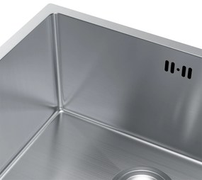 Erga HD, 1-komorový oceľový drez 490x440x210 mm, oceľová, ERG-MLS-HD4944