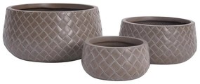 Kvetináč LT14804-3S 32x32x16 taupe P188