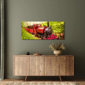 Obraz parného vlaku (120x50 cm)