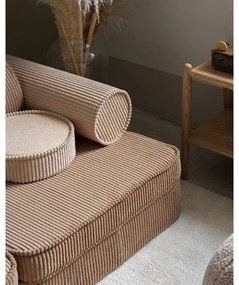 Svetlohnedá menčestrová detská pohovka 132 cm Settee – Wigiwama