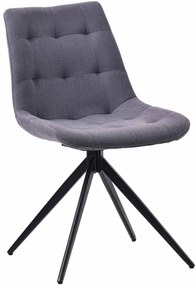 Jedálenská stolička Merna - látka - Tmavo sivá