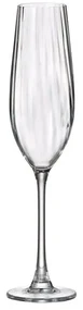 BOHEMIA COLUMBA OPTIC POHÁR NA ŠAMPANSKÉ 260ML SADA 6KS