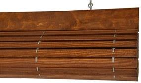 Drevená roleta na pergole - triešňa Šírka rolety: 90 cm, Rozvin rolety: 250 cm