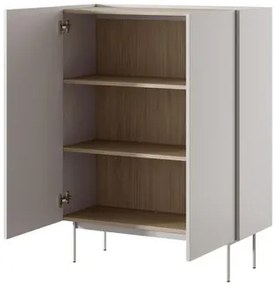Komoda Coriko CKD97, Farby:: cashmere + cashmere / dąb linea