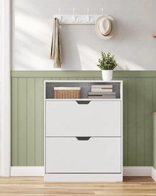 Botník Vasagle Cast 80 cm bílý