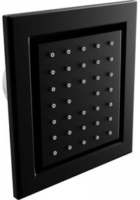 Mexen - podmietková sprchová tryska, štvorcová, 130x120 mm, čierna, 79365-70