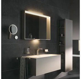 LED zrkadlo do kúpeľne KEUCO X-Line biele 100 x 70 cm