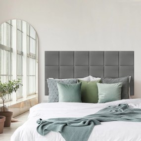 Zástena za posteľ - Štvorec - 30x30cm Farba: Svetlo šedá, Rozmer: 30x30