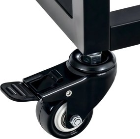 Stojan na drevo Hilta 25x40x100 cm - čierna