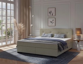 XXXLutz BOXSPRINGOVÁ POSTEĽ, 180/220 cm, béžová MID.YOU - Online Only spálne - 002784001284