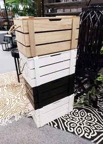 Úložný box Smart, 19x19x36 cm, drevo