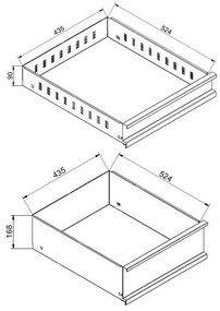Prístavný dielenský zásuvkový box na náradie k pracovným stolom GD, 3 zásuvky, 1 polica, 575 x 600 x 850 mm, modrá