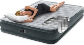 Nafukovací matrac s automatickou pumpou DELUXE III sivá