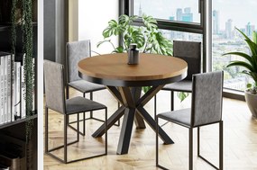 OKRÚHLY ROZKLADACÍ JEDÁLENSKÝ STÔL HORTENSE DUB LEFKAS 100 / 176 cm