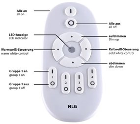 Leuchten Direkt 15571-18-LED Stmievateľné stropné svietidlo FLAT LED/23,5W/230V+DO