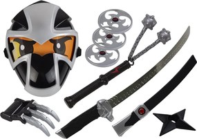 LEAN Toys Súprava nindža bojovníka Meč Maska Shuriken Disky Pazúry Drápy Claw