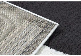 Moderný koberec MODE 8598 geometrická krémová / čierna Veľkosť: 120x170 cm