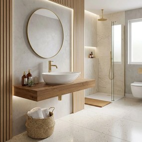 Rea Greta55, umývadlo na dosku 560x390x130 mm, biela lesklá, REA-U8536