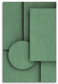 Gario Obraz na plátne Reliéf geometrických tvarov Rozmery: 80 x 120 cm