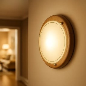 Brilagi - Stropné svietidlo ORBIS 2xE27/60W/230V priemer 38 cm borovica