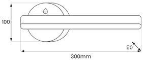 Nástenné LED svietidlo Sydney R, 1x LED 6w, 4000k, w