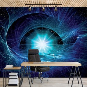 Fototapeta - Modrá abstraktná Supernova (254x184 cm)