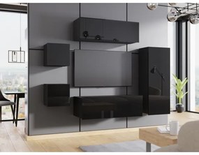 Nástenná skrinka CALABRINI 34x105 cm čierna