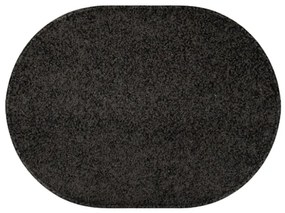 Vopi koberce Kusový koberec Eton čierny ovál - 57x120 cm