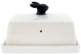 Butter Fleet Bunny heart black 12.2x14.7x8.1cm