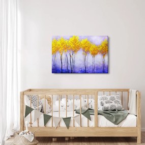 Obraz žltých stromov (90x60 cm)