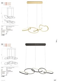 Redo 01-3392 - Stmievateľný LED závesný luster na lanku BIAS LED/120W/230V zlatý