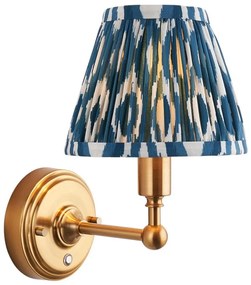 Endon 114827 - LED Stm. nabíjacia nástenná lampa BURLEY LED/1,5W/5V mosadz/modrá