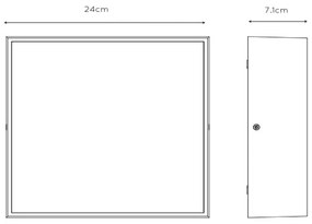 Lucide 27816/10/29 - LED Kúpeľňové stropné svietidlo ROXANE LED/12W/230V IP54