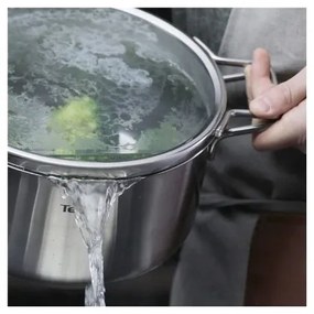 Tefal – 10-dielna sada hrncov NORDICA, nerezová