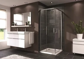 Sprchový kút čtverec 90x90 cm Hüppe Next Easy Entry 145002.069.322