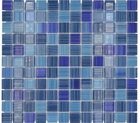 Sklenená mozaika CM 4285 modrá 30,5x32,5 cm