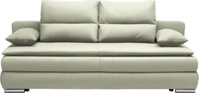 XXXLutz ROZKLADACIA POHOVKA, textil, strieborná, svetlozelená Livetastic - Sedačky - 001574001208