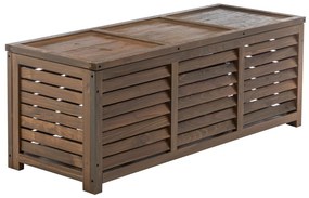 Záhradný úložný box, hnedá, LADAM