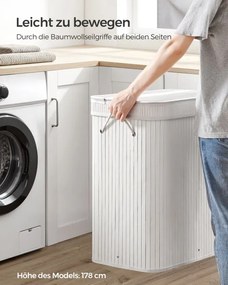 Bambusový kôš na bielizeň 100 L LCB063W01