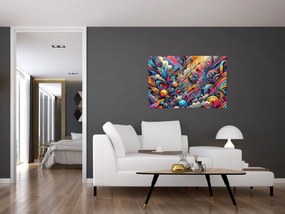 Obraz - Pestrofarebné graffiti (90x60 cm)