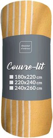 Žltý pléd 240x260 cm Adele – douceur d'intérieur