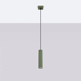 Sollux SL.1611 - Luster na lanku KARBON 1xGU10/10W/230V zelená