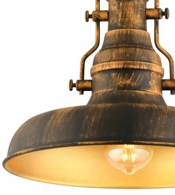 Luster na reťazi 1xE27/40W/230V bronzová