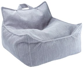 Modrý menčestrový detský sedací vak Chair – Wigiwama