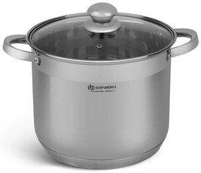 12 kusový set hrncov - striebro