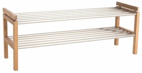 Skrinka na topánky z dubového dreva v prírodnej farbe Confetti – Rowico