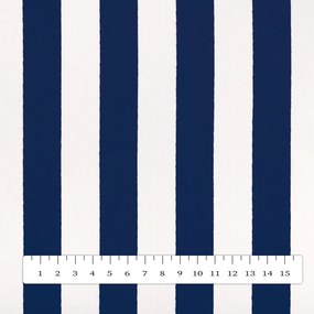 Biante Bavlnený záves Sandra SA-619 Modro-biele námornícke pruhy 130x170 cm
